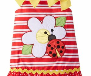 NWT Youngland Girls 6 Red White Stripe Flower Ladybug Summer Dress Sundress, an item from the 'Summer Fun for the Kiddos' hand-picked list