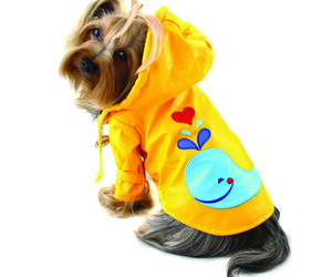 Splashing Whale Raincoat Klippo Dog Clothes XS-XL Puppy Pet Rain Coat Hood Lined, an item from the 'Stay Dry with These Stylish Finds' hand-picked list