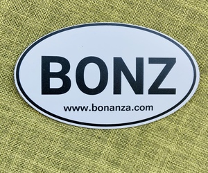 Bonanza &quot;BONZ&quot; Car Magnet, 5&quot; x 3&quot;, an item from the 'Bonanza Merch' hand-picked list