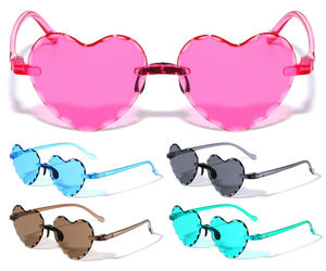 KIDS YOUTH GIRLS BEVELED HEART SHAPED SUNGLASSES LOVE RETRO CASUAL CUTE SUMMER, an item from the 'Summer Vibes Only' hand-picked list