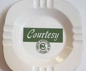 Courtesy Manufacturing Co. Chicago Vintage Ceramic ashtray, an item from the 'Vintage Ashtrays' hand-picked list
