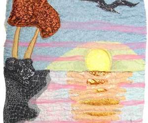 Sunrise Seagull: Quilted Art Wall Hanging, an item from the 'Let the sun shine in' hand-picked list