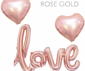 Rose Gold Love Balloon Set Including 18" Foil Balloons,40" Love Foil Balloons, an item from the 'Love Is In The Air' hand-picked list