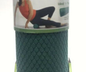 Gaiam Restore Foam Roller &amp; Exercise Guide 12&quot; Textured Green New, an item from the 'Fitness Focus' hand-picked list