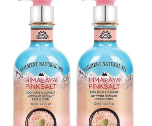 Avon Veilment Natural Spa Himalaya Pink Salt Body Scrub &amp; Cleanser x2, an item from the 'Self Care' hand-picked list