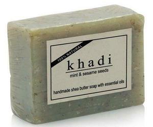 Lot of 2 Khadi Natural Mint &amp; Sesame Seeds Soap Ayurvedic Skin Body No Acne Care, an item from the 'Give the gift of a luxurious bathing experience' hand-picked list