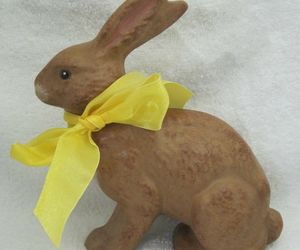 Older Chocolate Rabbit Bunny Larger Rabbit Figurine 7 1/2 Inches Tall Very Cool!, an item from the 'Bunny Babies' hand-picked list